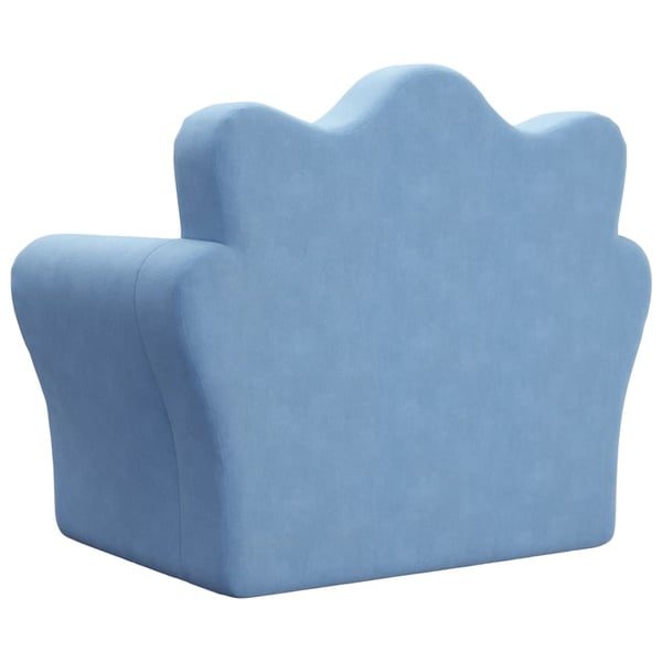 vidaXL sovesofa til børn blødt plys blå