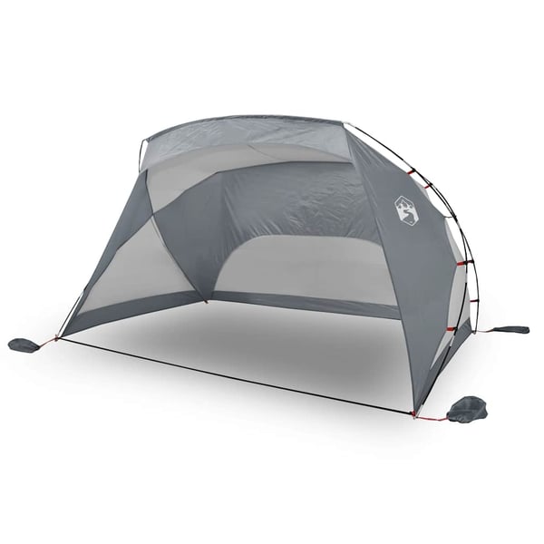 vidaXL Strandtelt grå 274x178x170/148 cm 185T polyester