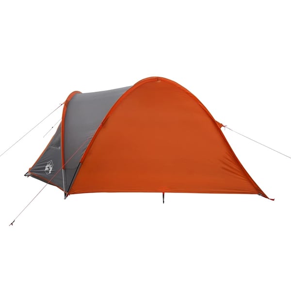 vidaXL Kuppeltelt for camping 4 personer oransje vanntett