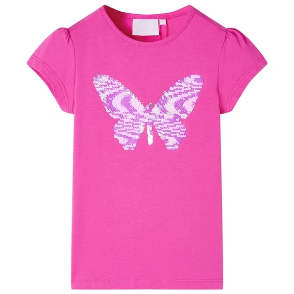 vidaXL T-shirt til børn str. 104 pink