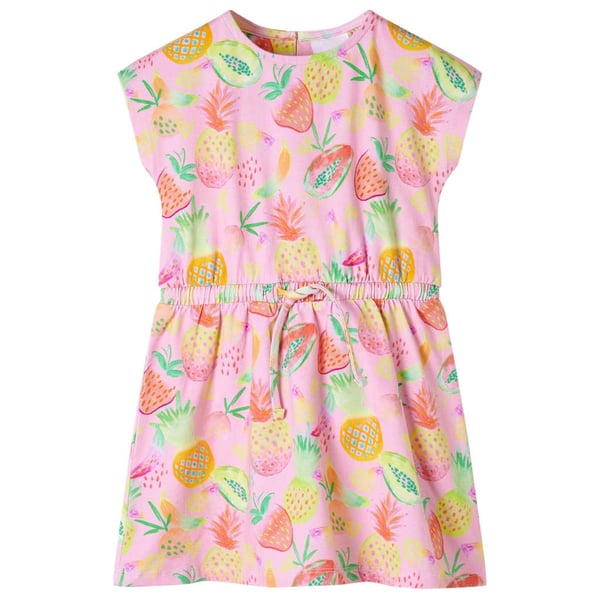 vidaXL Barnekjole myk rosa 128