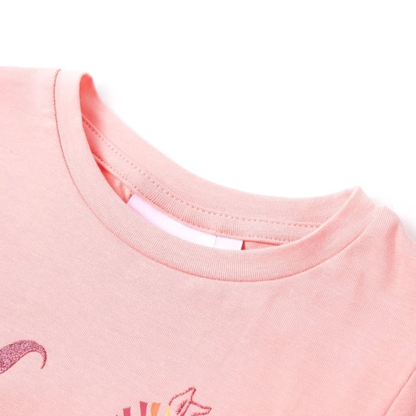 vidaXL T-shirt för barn rosa 104