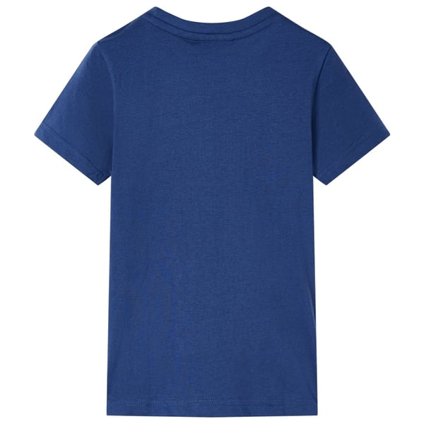 vidaXL T-shirt för barn mörkblå 116