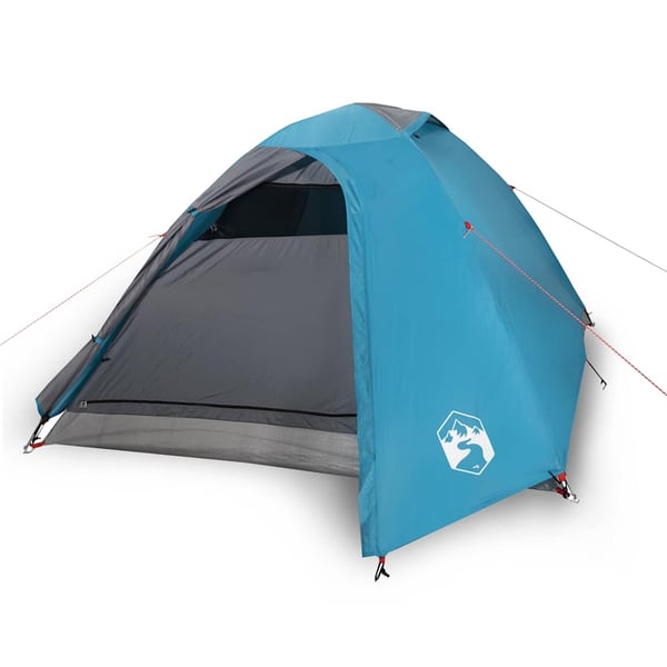 vidaXL Kuppeltelt for camping 3 personer blå vanntett