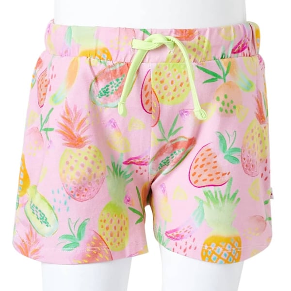 vidaXL Barneshorts med snor myk rosa 104