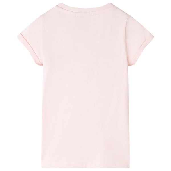 vidaXL T-skjorte for barn myk rosa 140