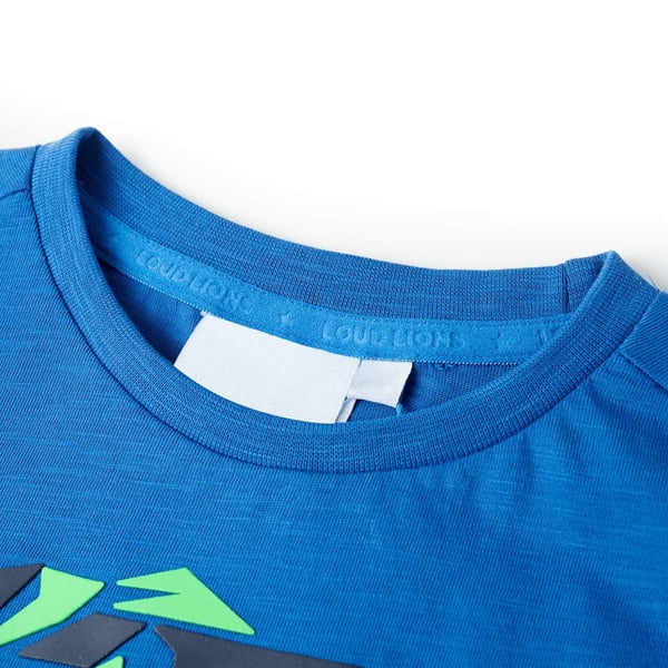 vidaXL T-shirt för barn blå 104