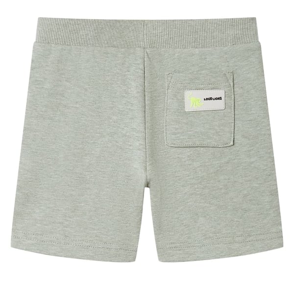 vidaXL Barneshorts med snor lysekaki melert 140