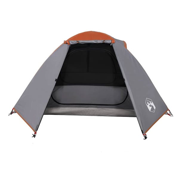 vidaXL Kuppeltelt for camping 2 personer oransje vanntett