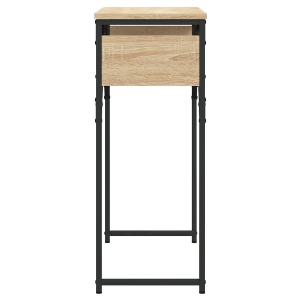 vidaXL Konsollbord med hylle sonoma eik 75x30x75 cm konstruert tre