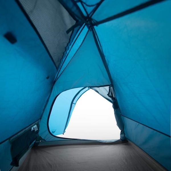 vidaXL Kuppeltelt for camping 1 person blå vanntett