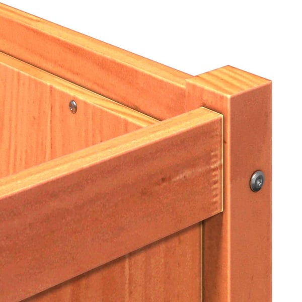 vidaXL Hageplantekasse voksbrun 180x50x50 cm heltre furu