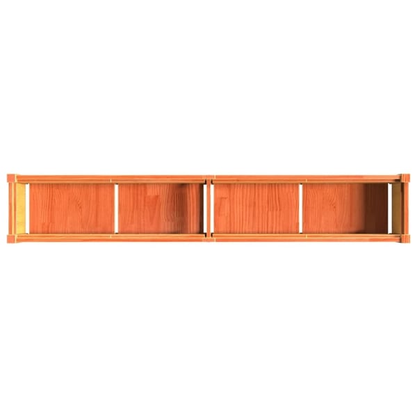 vidaXL Plantekasser 2 stk brun heltre furu