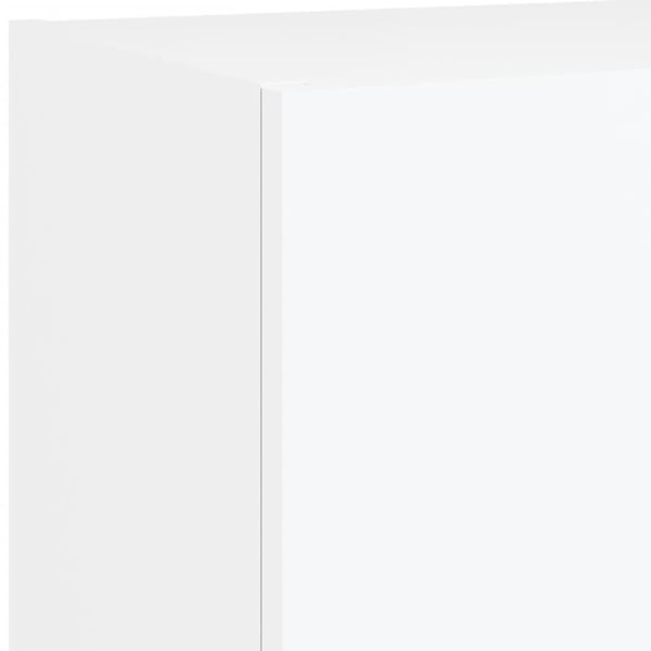 vidaXL Vegghengte TV-enheter med LED 5 deler hvit konstruert tre