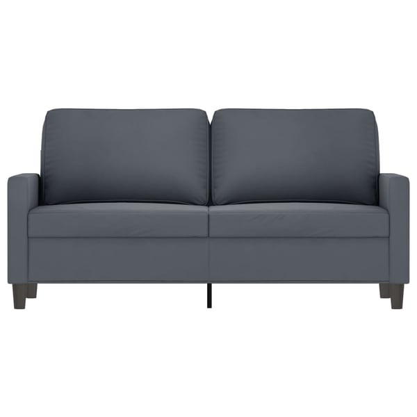 vidaXL 2-personers sofa 140 cm fløjl mørkegrå