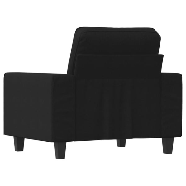 vidaXL lænestol 60 cm stof sort