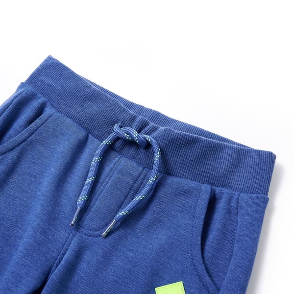 vidaXL Joggebukser for barn blå melert 140