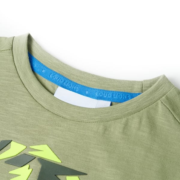 vidaXL Lasten T-paita vaalea khaki 140