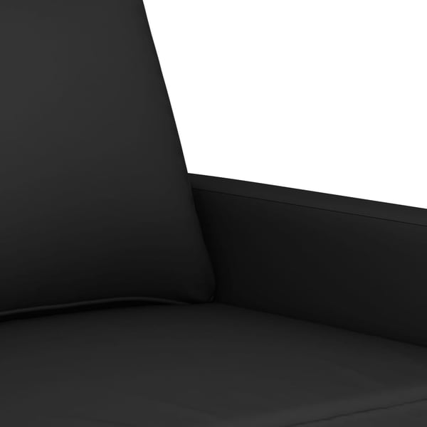 vidaXL sofasæt 2 dele med hynder velour sort