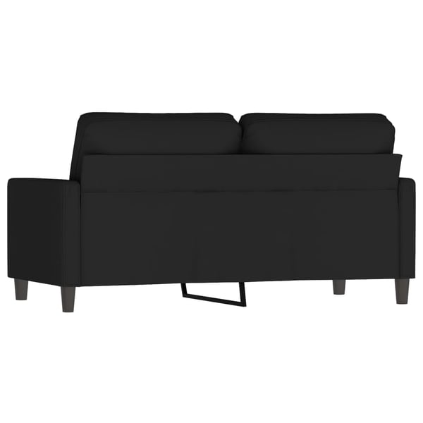 vidaXL Soffa 2-sits svart 140 cm sammet
