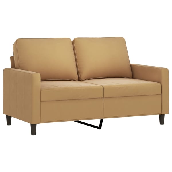 vidaXL sofasæt 2 dele med hynder velour brun