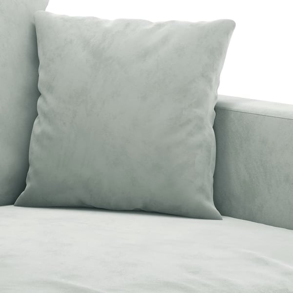 vidaXL 2-personers sofa 120 cm velour lysegrå