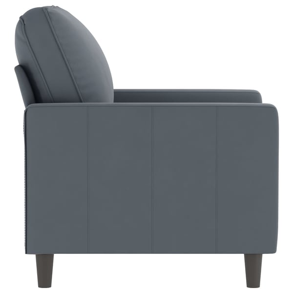 vidaXL lænestol 60 cm velour mørkegrå