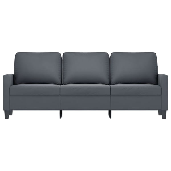 vidaXL 3-sitssoffa mörkgrå 180 cm sammet