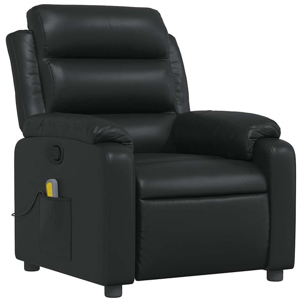 vidaXL massagestol kunstlæder sort