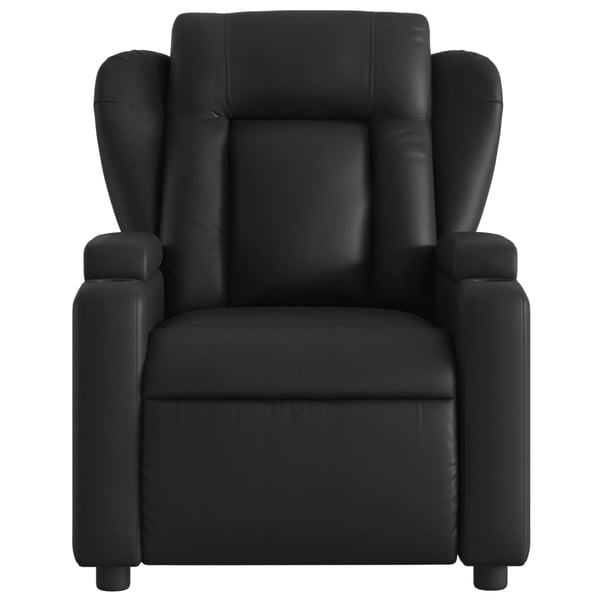 vidaXL Elektrisk massagefåtölj svart konstläder
