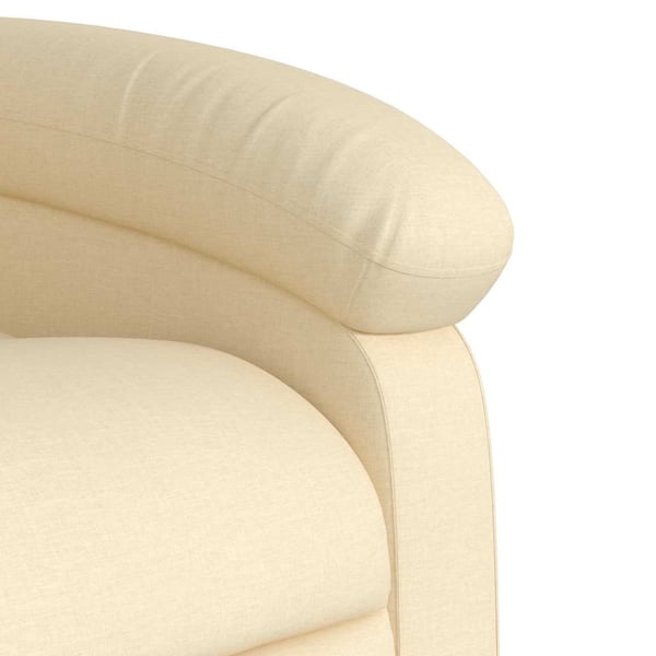 vidaXL eldrevet massagestol stof cremefarvet