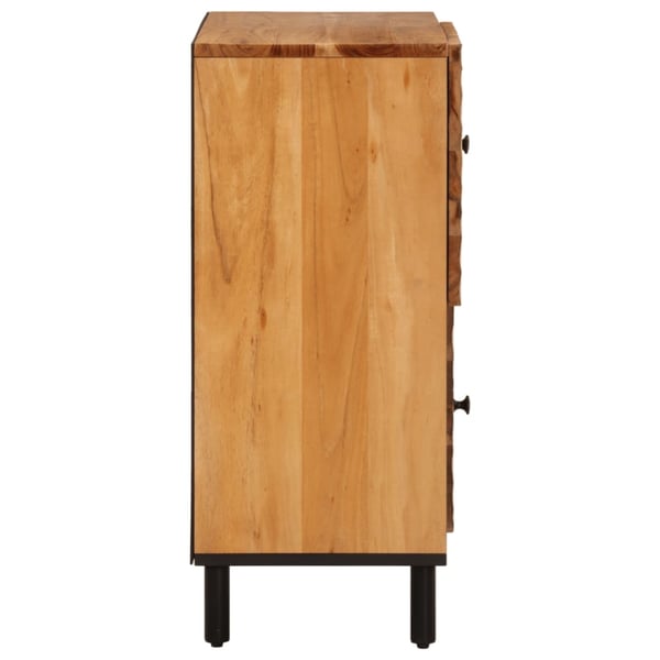 vidaXL Sideskap 80x33x75 cm heltre akasie