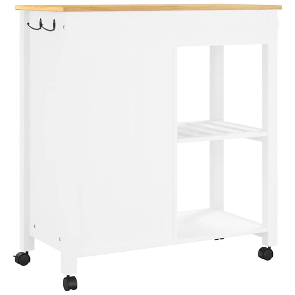 vidaXL Kjøkkenvogn MONZA 84x40x88,5 cm heltre furu