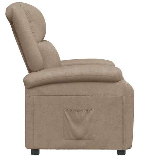 vidaXL Reclinerfåtölj cappuccino konstläder
