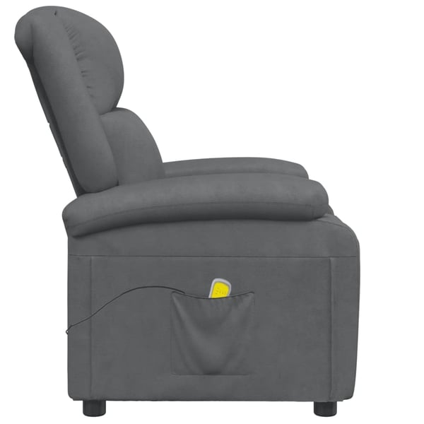 vidaXL Massagefåtölj grå konstläder