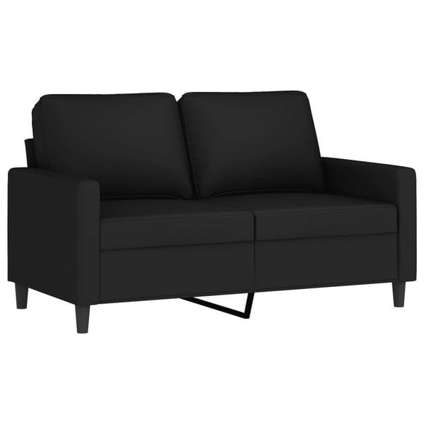 vidaXL 2-personers sofa 120 cm fløjl sort