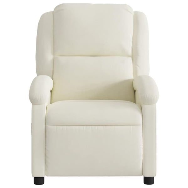 vidaXL massagestol velour cremefarvet