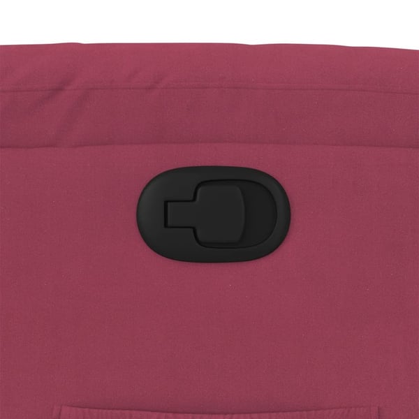 vidaXL lænestol velour vinrød