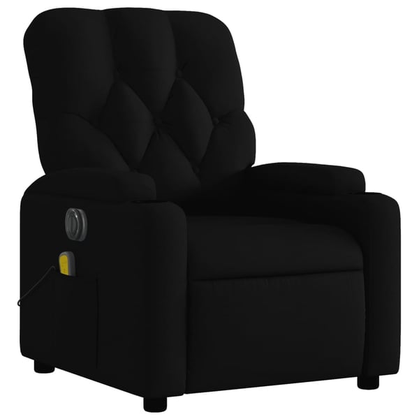 vidaXL eldrevet massagestol stof sort
