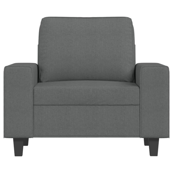 vidaXL sofastol med fodskammel 60 cm stof Mørkegrå