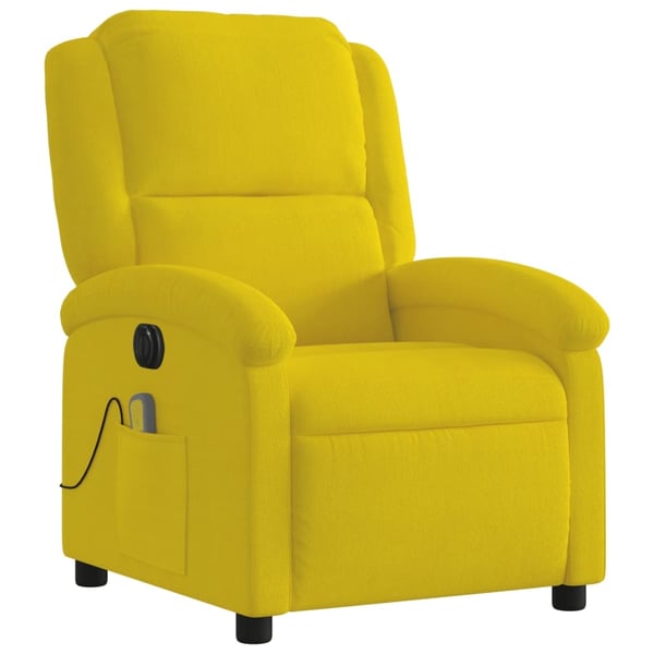 vidaXL massagestol velour gul