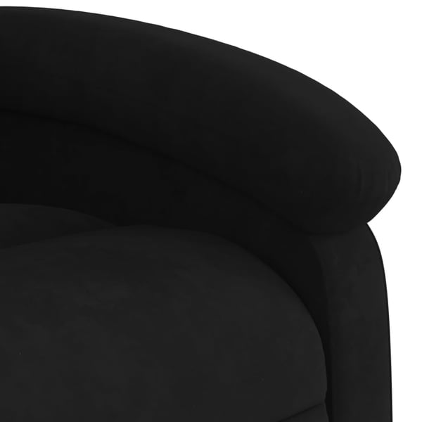 vidaXL Elektrisk massagefåtölj svart sammet