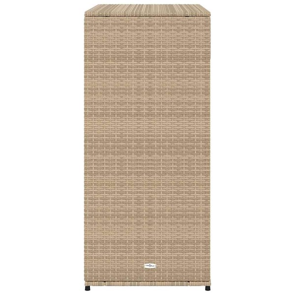 vidaXL opbevaringsskab til haven 105x55x113 cm polyrattan beige