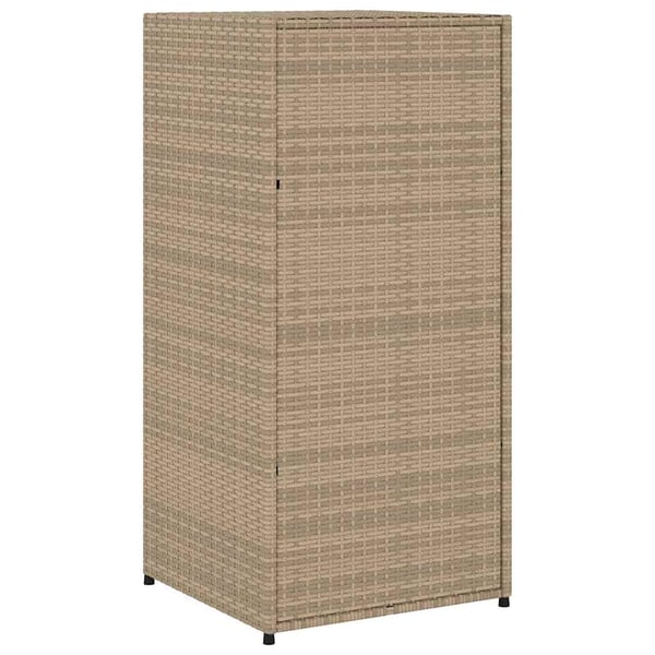 vidaXL Putekasse beige 55x55x111 cm polyrotting