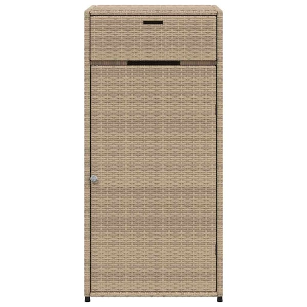 vidaXL Putekasse beige 55x55x111 cm polyrotting