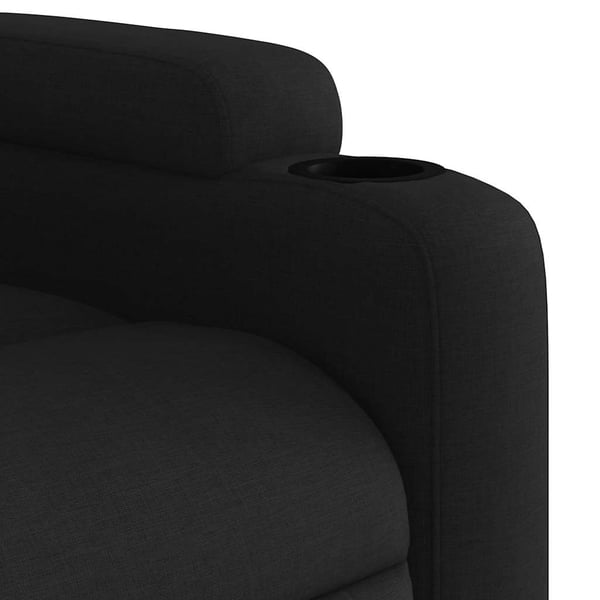 vidaXL eldrevet massagestol stof sort