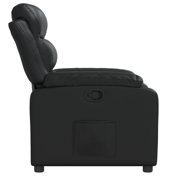 vidaXL Reclinerfåtölj svart konstläder