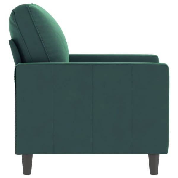 vidaXL lænestol 60 cm velour lysegrøn