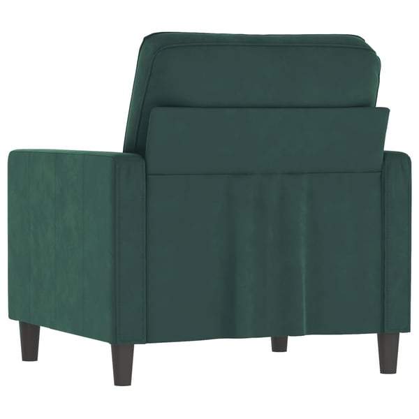 vidaXL lænestol 60 cm velour lysegrøn