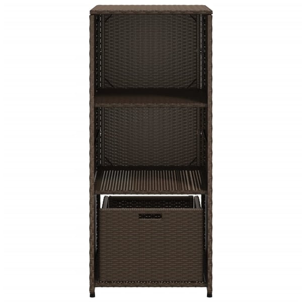 vidaXL Putekasse brun 50x55x115 cm polyrotting